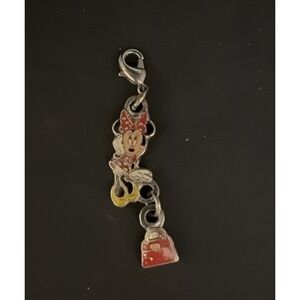 Vintage Disney Charm‎ Minnie Mouse With Dangle Purse